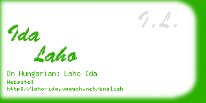 ida laho business card